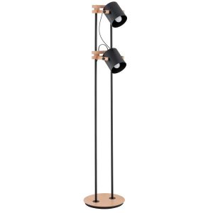 Lampa podłogowa brązowo-czarna FORTIS 2xE27x15W wym:152x32x25cm Alfa 891640 Lampa podłogowa brązowo-czarna FORTIS 2xE27x15W wym:152x32x25cm Alfa 891640