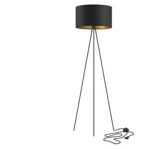 Lampa podłogowa Cadilac tkaninowa czarna 44942 Lampa podłogowa Cadilac tkaninowa czarna 44942