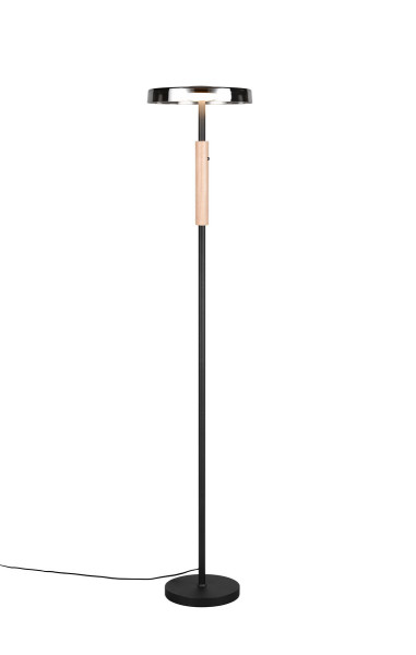 Lampa podłogowa CELESTE czarna LED 1x15W Ciepła biel 1750lm Trio 1050397