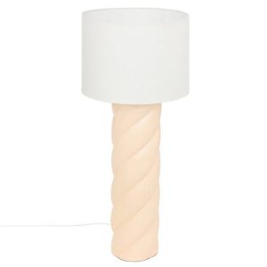 Lampa podłogowa ceramiczna beżowa 102 cm 297312 Lampa podłogowa ceramiczna beżowa 102 cm 297312