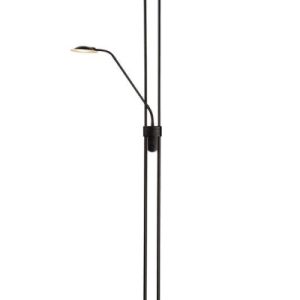 Lampa podłogowa CHAMPION czarna LED 2x24W Ciepła biel 1600lm Lucide 1050419 Lampa podłogowa CHAMPION czarna LED 2x24W Ciepła biel 1600lm Lucide 1050419