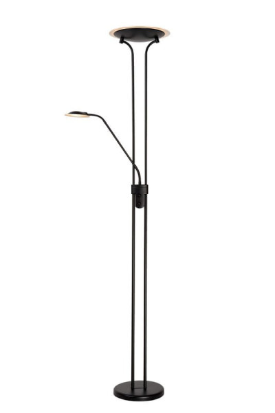 Lampa podłogowa CHAMPION czarna LED 2x24W Ciepła biel 1600lm Lucide 1050419