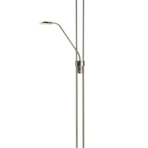Lampa podłogowa CHAMPION nikiel-srebrna LED 2x24W Ciepła biel 1600lm Lucide 1050456 Lampa podłogowa CHAMPION nikiel-srebrna LED 2x24W Ciepła biel 1600lm Lucide 1050456
