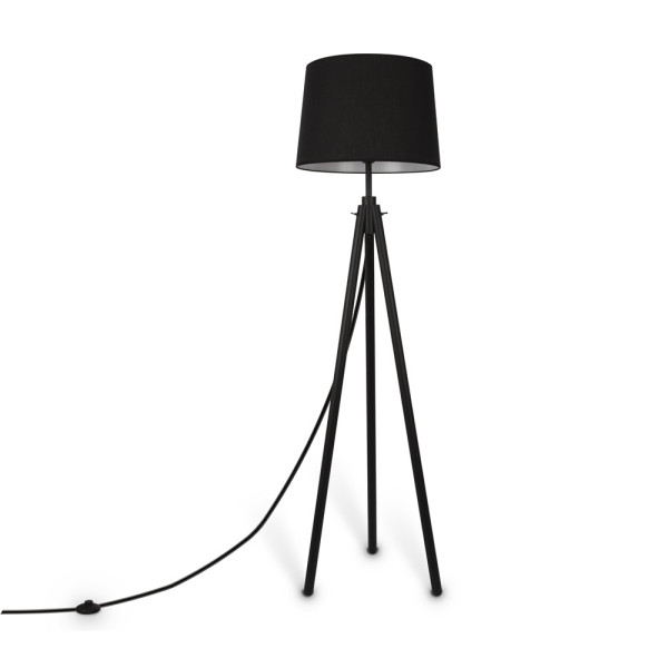 Lampa podłogowa czarna CALVIN 1xE27x60W wym:161,5x60,7x60,7cm Maytoni 883429