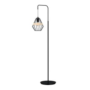 Lampa podłogowa czarna CLIFF 1xE27x60W wym:150x32x32cm Milagro 891779