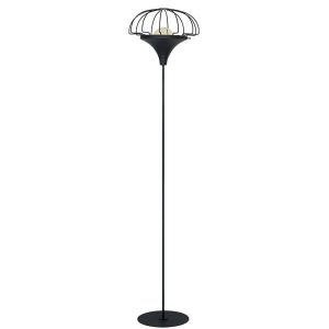 Lampa podłogowa czarna DANTON 1xE27x60W wym:175x38x38cm Aldex 891786