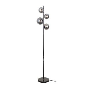 Lampa podłogowa czarna dymiona CANELLO 4xG9x20W wym:160x31x31cm Italux 883383