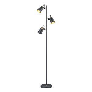 Lampa podłogowa czarna EDWARD 3xE14x40W wym:160x38x23cm Trio 883377 Lampa podłogowa czarna EDWARD 3xE14x40W wym:160x38x23cm Trio 883377