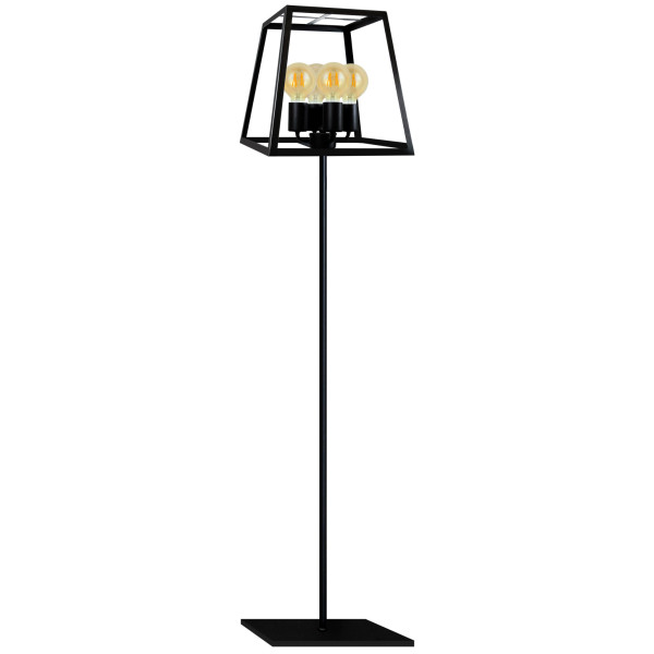 Lampa podłogowa czarna FINLAND 4xE27x20W wym:160x32x32cm Polux 891761