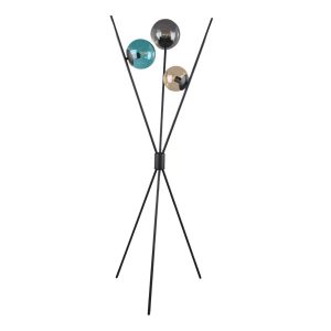 Lampa podłogowa czarna LANCE 3xE14x28W wym:156x60x60cm Trio 891698 Lampa podłogowa czarna LANCE 3xE14x28W wym:156x60x60cm Trio 891698