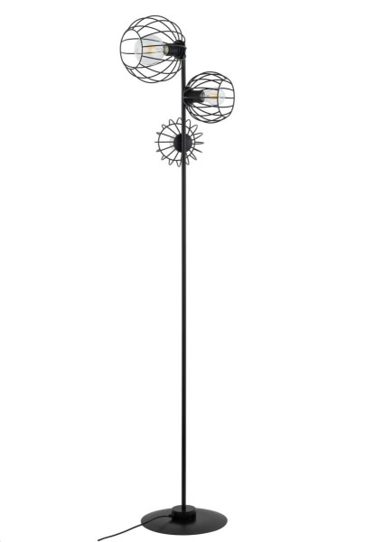 Lampa podłogowa czarna Madam 3xE27x15W wym:163x35x35cm Sigma 891836