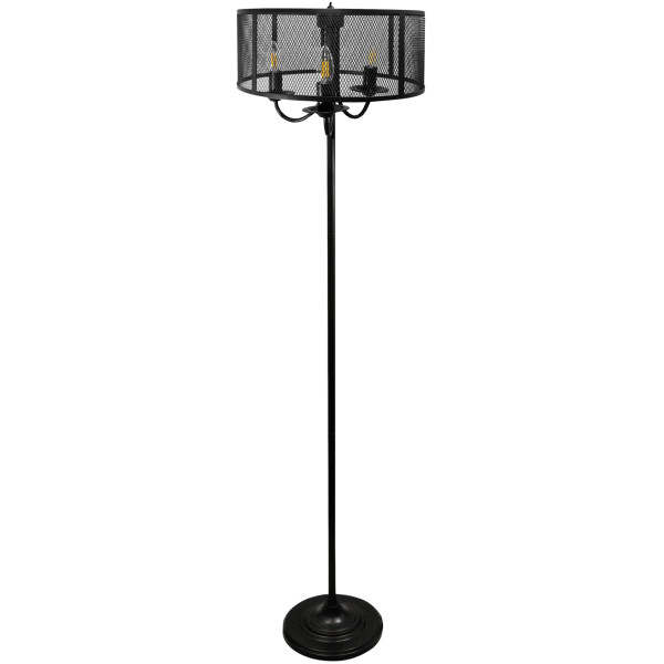 Lampa podłogowa czarna SOHO 3xE14x12W wym:160x40x40cm Polux 891714