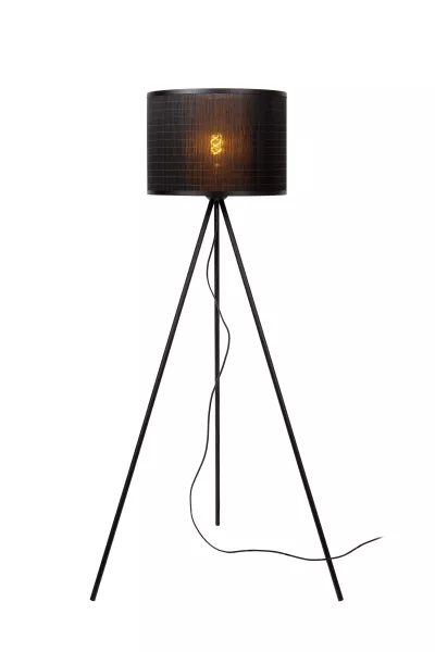 Lampa podłogowa czarna Tagalog 1xE27x40W wym:142x60x60cm Lucide 891738