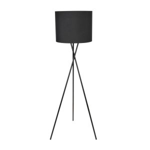 Lampa podłogowa czarna TEKLA 1xE27x20W wym:154x40x40cm Polux 891873 Lampa podłogowa czarna TEKLA 1xE27x20W wym:154x40x40cm Polux 891873