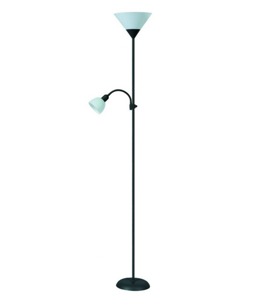 Lampa podłogowa czarno-biała Action 2xE27x60W wym:178x24,2x24,2cm Rabalux 959554