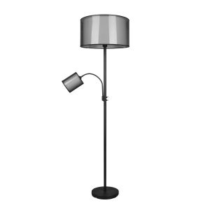 Lampa podłogowa czarno-biała BURTON 1xE27x60W wym:174x45x45cm Trio 891834 Lampa podłogowa czarno-biała BURTON 1xE27x60W wym:174x45x45cm Trio 891834