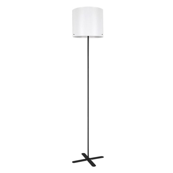 Lampa podłogowa czarno-biała Izander 1xE27x40W wym:149x34x30cm Rabalux 954074
