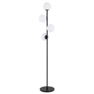 Lampa podłogowa czarno-biała MALAGA 4xE14x10W wym:168x32x32cm Alfa 891695 Lampa podłogowa czarno-biała MALAGA 4xE14x10W wym:168x32x32cm Alfa 891695