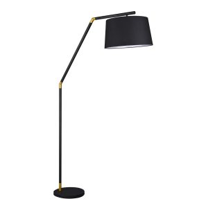 Lampa podłogowa czarno-biała TRACY 1xE27x60W wym:175x40x40cm Trio 891600 Lampa podłogowa czarno-biała TRACY 1xE27x60W wym:175x40x40cm Trio 891600