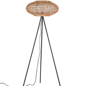 Lampa podłogowa czarno-brązowa HEDDA 1xE27x40W wym:150x52x52cm Trio 891625 Lampa podłogowa czarno-brązowa HEDDA 1xE27x40W wym:150x52x52cm Trio 891625
