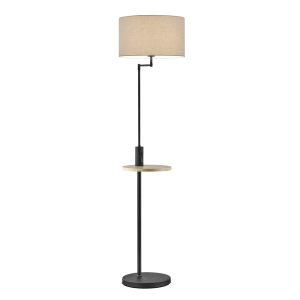 Lampa podłogowa czarno-kremowa CLAAS 1xE27x60W wym:160x40x40cm Trio 883437