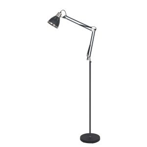 Lampa podłogowa czarno-srebrna Remiro 1xE27x40W wym:158,4×28,3x13cm Italux 891820