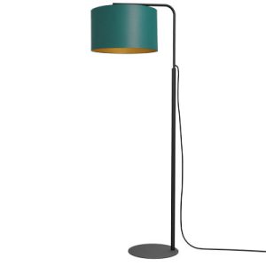 Lampa podłogowa czarno-zielono-złota Arden 1xE27x15W Luminex 1050078