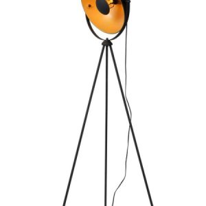 Lampa podłogowa czarno-złota ALVARO 1xE27x40W wym:148×66,5×34,5cm Lucide 1050423