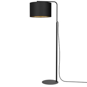 Lampa podłogowa czarno-złota Arden 1xE27x15W wym:151x40x70cm Luminex 1050163