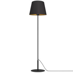 Lampa podłogowa czarno-złota Arden 1xE27x15W wym:154x38x38cm Luminex 1050133