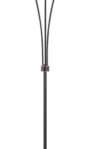 Lampa podłogowa czarno-złota ARTIS 3xE14x40W wym:175x45x45cm Alfa 1050159