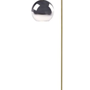 Lampa podłogowa czarno-złota JULIUS 1xE27x25W wym:158x28x44cm Lucide 1050122