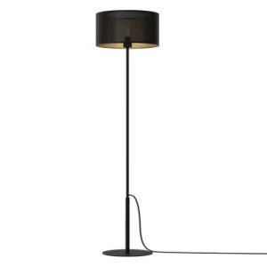 Lampa podłogowa czarno-złota Loft shade 1xE27x15W wym:150x40x40cm Luminex 1050087