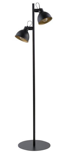 Lampa podłogowa czarno-złota Mars 2xE27x15W wym:150x35x35cm Sigma 1050149