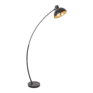 Lampa podłogowa czarno-złota Otto 1xE27x60W wym:158x25x78cm Rabalux 959553