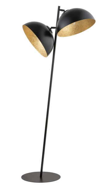 Lampa podłogowa czarno-złota Sfera 2xE27x15W wym:156x60x35cm Sigma 1050161