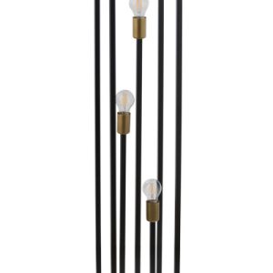 Lampa podłogowa czarno-złota Vigo 3xE27x15W wym:121x22x24cm Sigma 891814 Lampa podłogowa czarno-złota Vigo 3xE27x15W wym:121x22x24cm Sigma 891814
