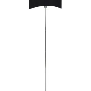 Lampa podłogowa czarny abażur sztuczny jedwab srebrna 279482 Lampa podłogowa czarny abażur sztuczny jedwab srebrna 279482