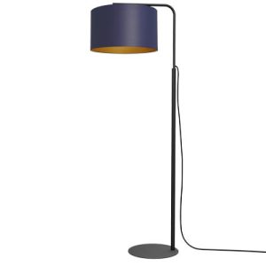 Lampa podłogowa czarny granat złoty Arden 1xE27x15W wym:151x40x70cm Luminex 1050124 Lampa podłogowa czarny granat złoty Arden 1xE27x15W wym:151x40x70cm Luminex 1050124