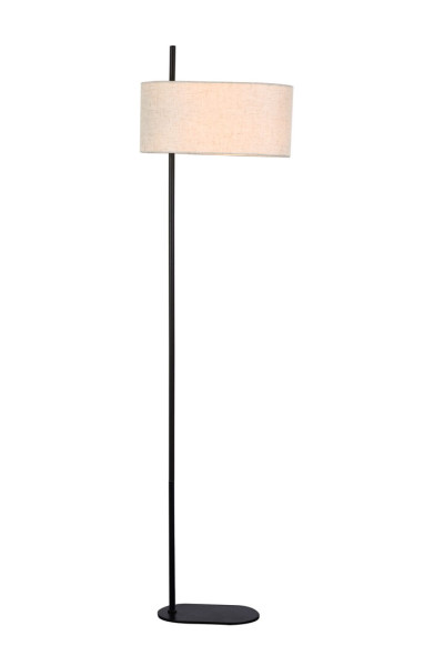 Lampa podłogowa czarny mat beż NARMIN 1xE27x40W wym:152x40x40cm Rabalux 1050416
