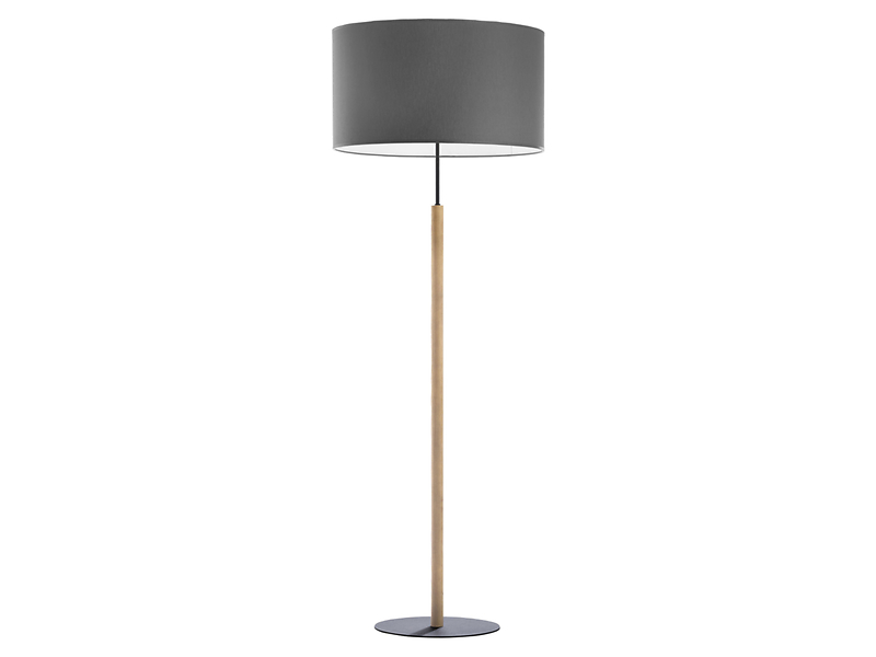 Lampa podłogowa Deva Graphite tkaninowa grafitowa 32167