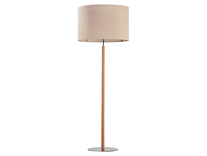 Lampa podłogowa Deva Nature tkaninowa beżowa 55783