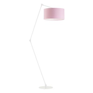 Lampa podłogowa do czytania BARI Biały – Jasny Różowy 872558 Lampa podłogowa do czytania BARI Biały – Jasny Różowy 872558