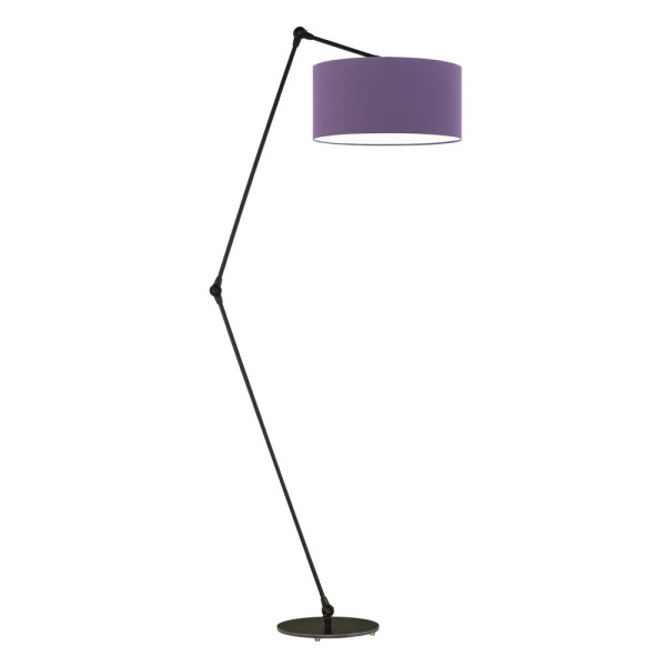 Lampa podłogowa do czytania BARI Czarny - Fioletowy 872526