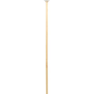 Lampa podłogowa drewniana biała 141996