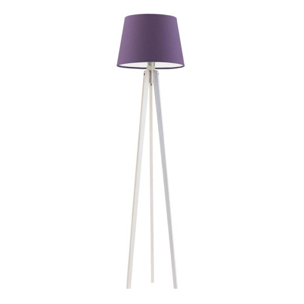 Lampa podłogowa drewniana CURACAO Biały/ Fioletowy 922290