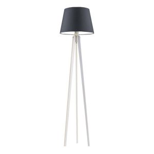 Lampa podłogowa drewniana CURACAO Biały/ Grafitowy 922338
