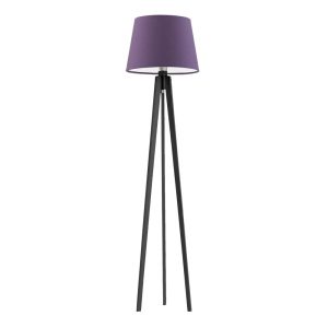 Lampa podłogowa drewniana CURACAO Heban/ Fioletowy 922386 Lampa podłogowa drewniana CURACAO Heban/ Fioletowy 922386