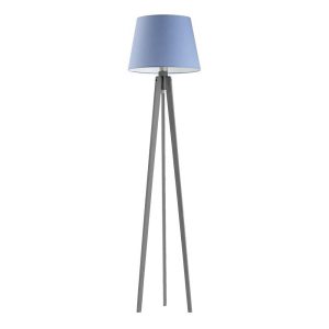 Lampa podłogowa drewniana CURACAO Popielaty/ Fioletowy 922272 Lampa podłogowa drewniana CURACAO Popielaty/ Fioletowy 922272