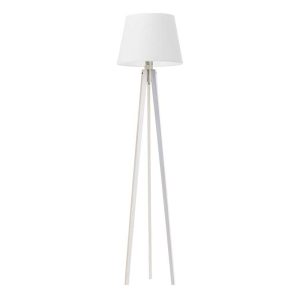 Lampa podłogowa drewniana CURACAO styl scandi Biały/ Biały 922419 Lampa podłogowa drewniana CURACAO styl scandi Biały/ Biały 922419